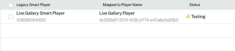 Player mappings