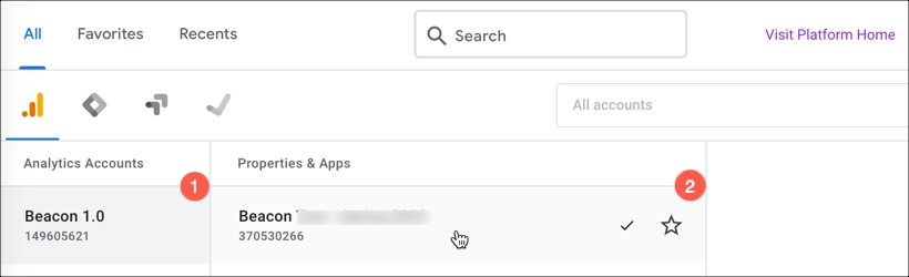 Beacon analytics app groups