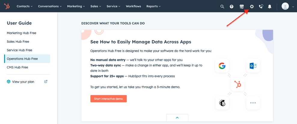 hubspot Steps