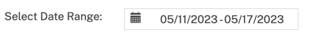 Select Date Range