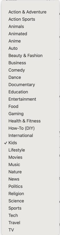 Genre Options