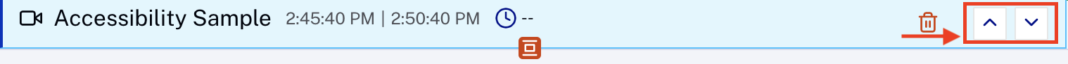 Move arrows example