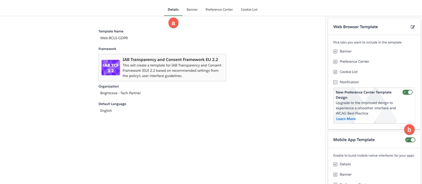 enable mobile template