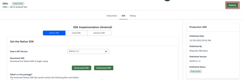 publish app