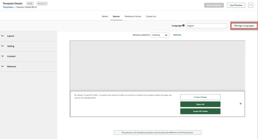 manage languages