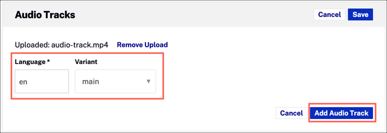add audio tracks