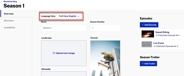 season choose language