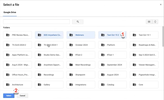 select video