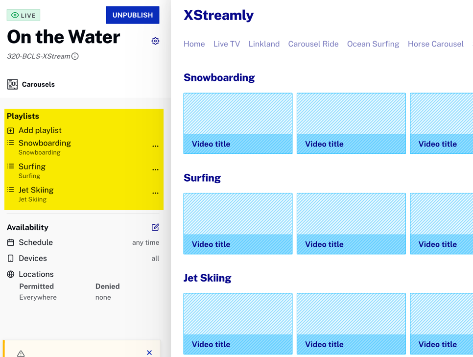 add playlists