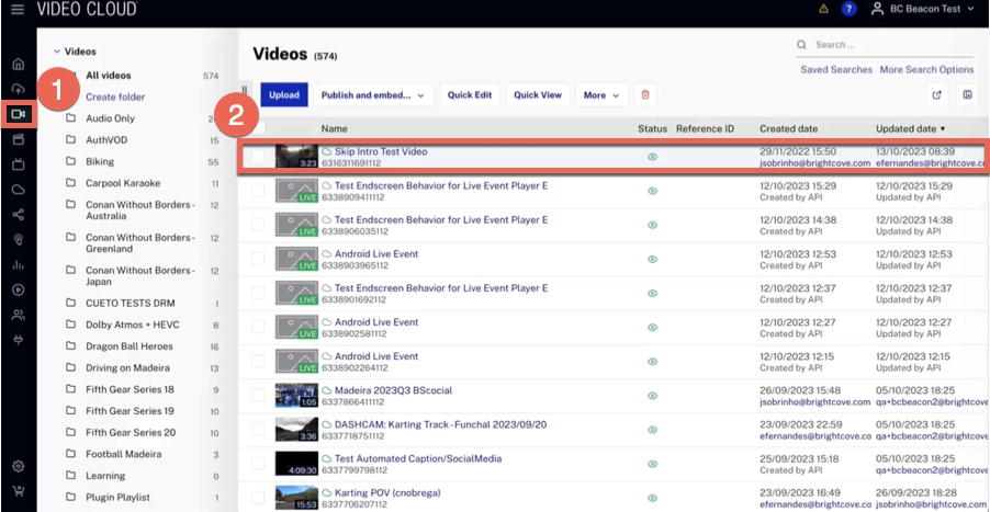 select video
