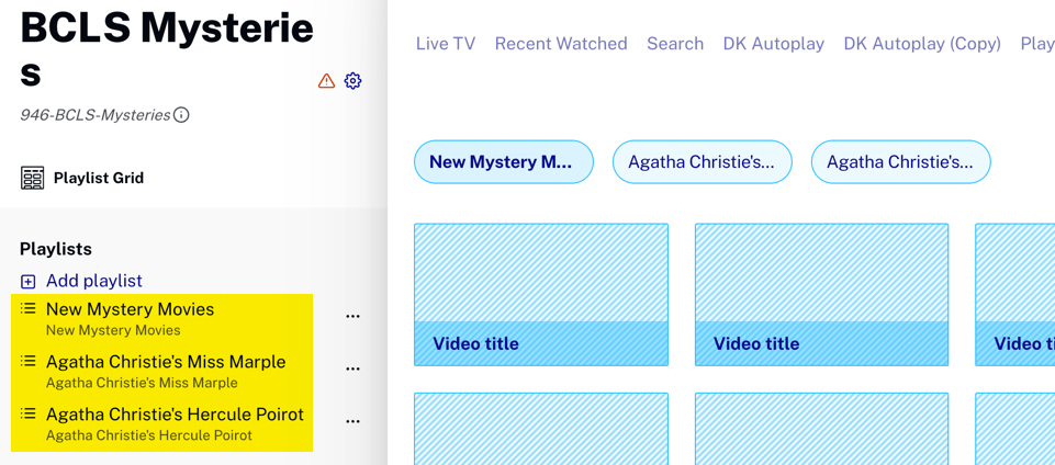 add playlists