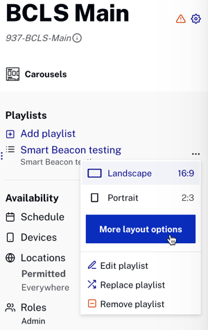 more layout options