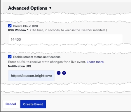 advanced options
