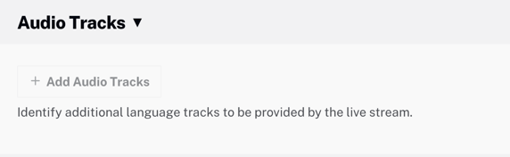 Expand audio tracks
