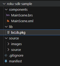 Loading the roku library locally