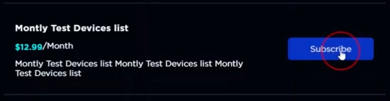 Subscribe to package