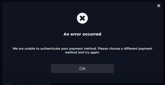 Verifcation error
