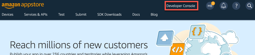 console développeur