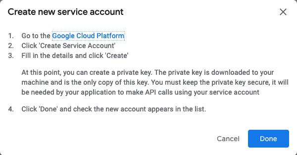 cliquez sur Terminé