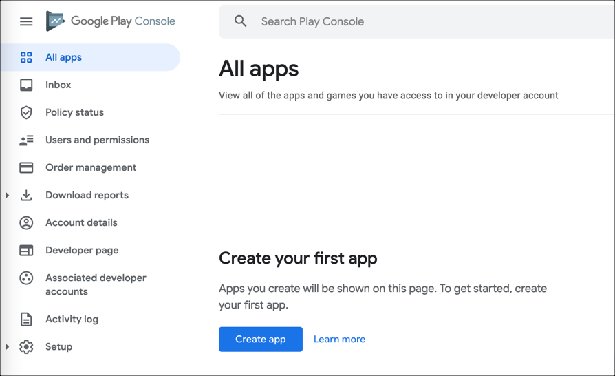 create application