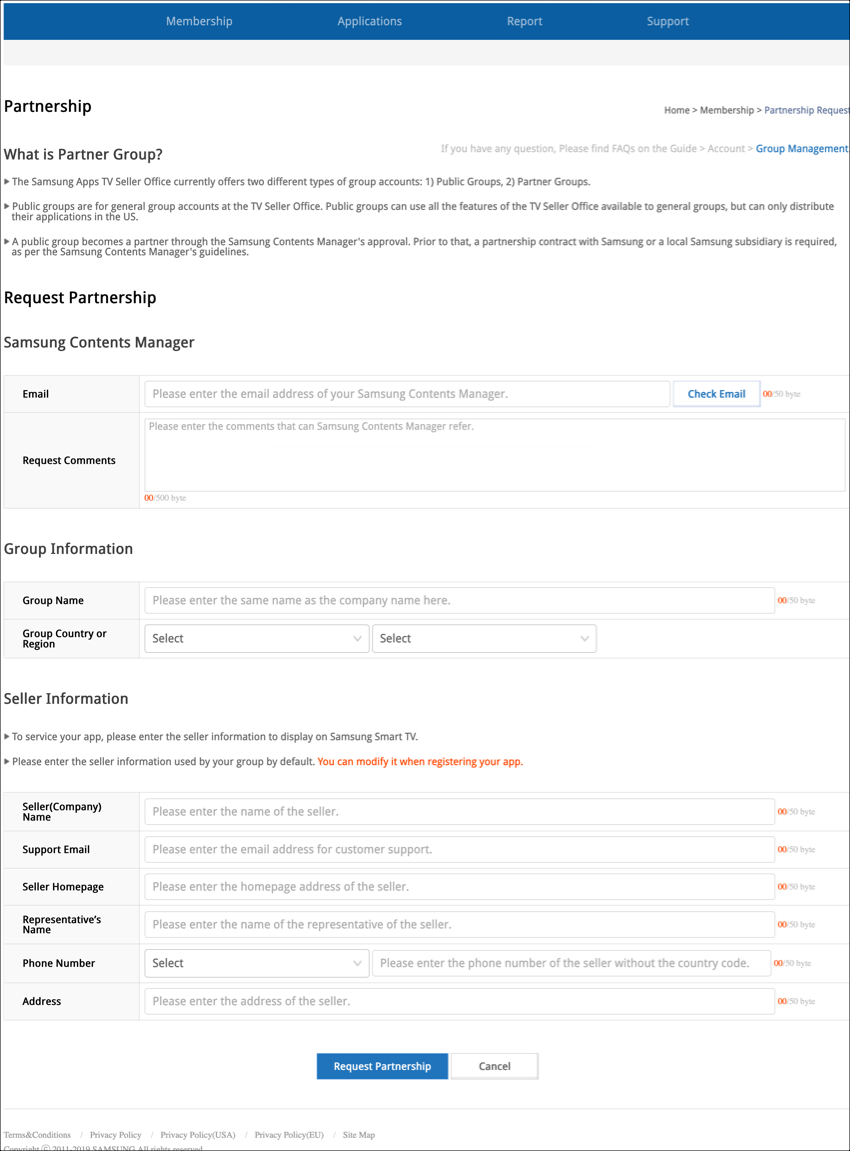 Informations sur les partenaires