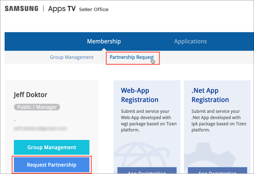 Demande de partenariat